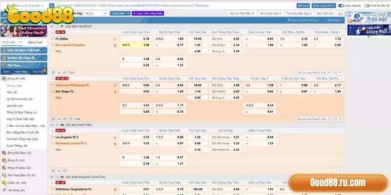 Kinh nghiệm cá cược thể thao Good88 luôn thắng