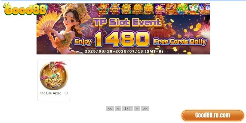 Top game nổ hũ uy tín Good88 hấp dẫn đáng chọn