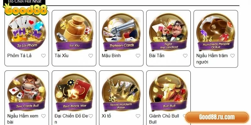 Ưu điểm vượt trội khi tham gia game bài tại Good88